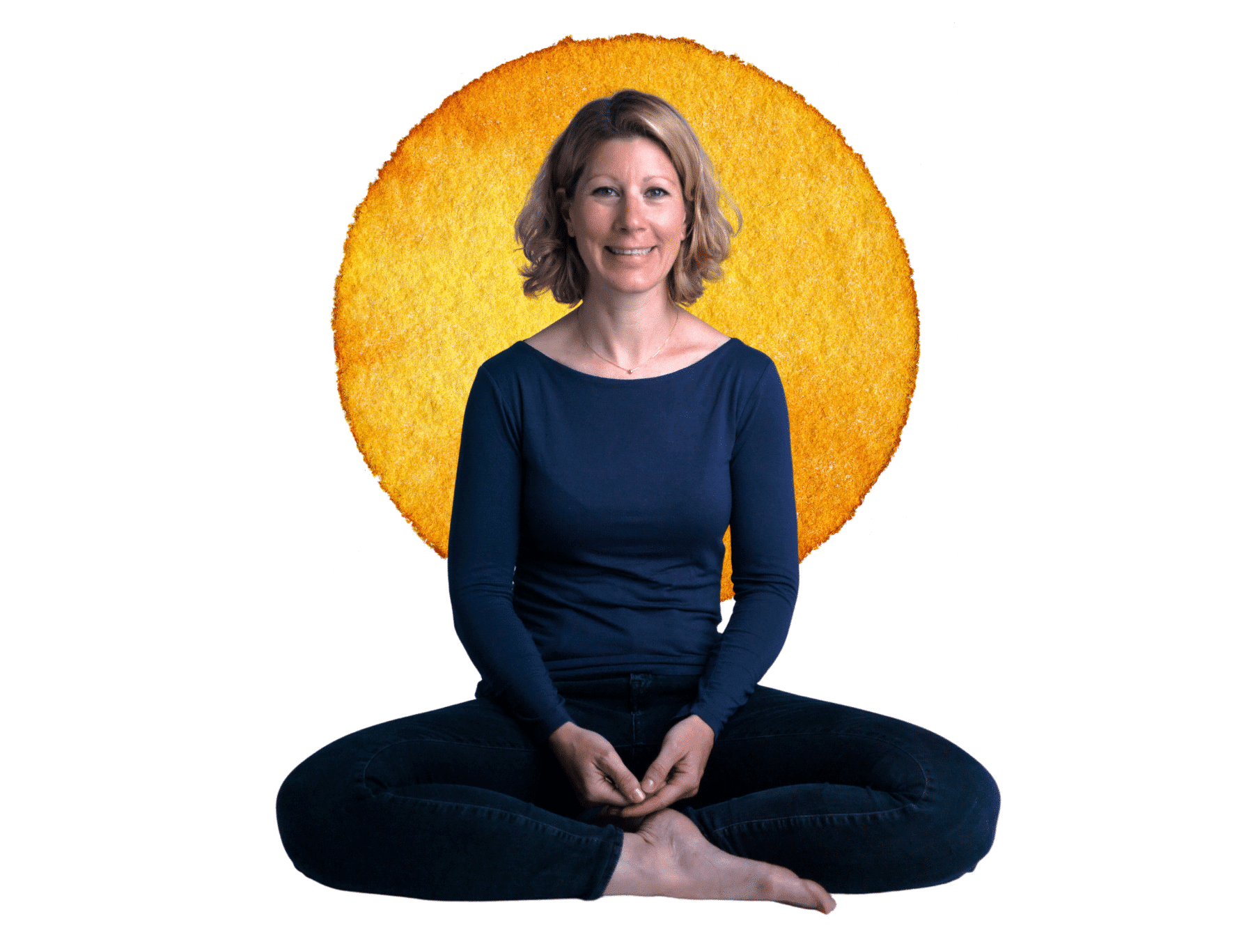 foto meditatie met zon klein